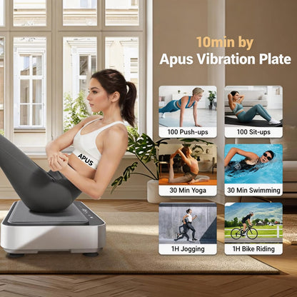 Apus V30 Vibration Plate Exercise Machine with Resistance Bands