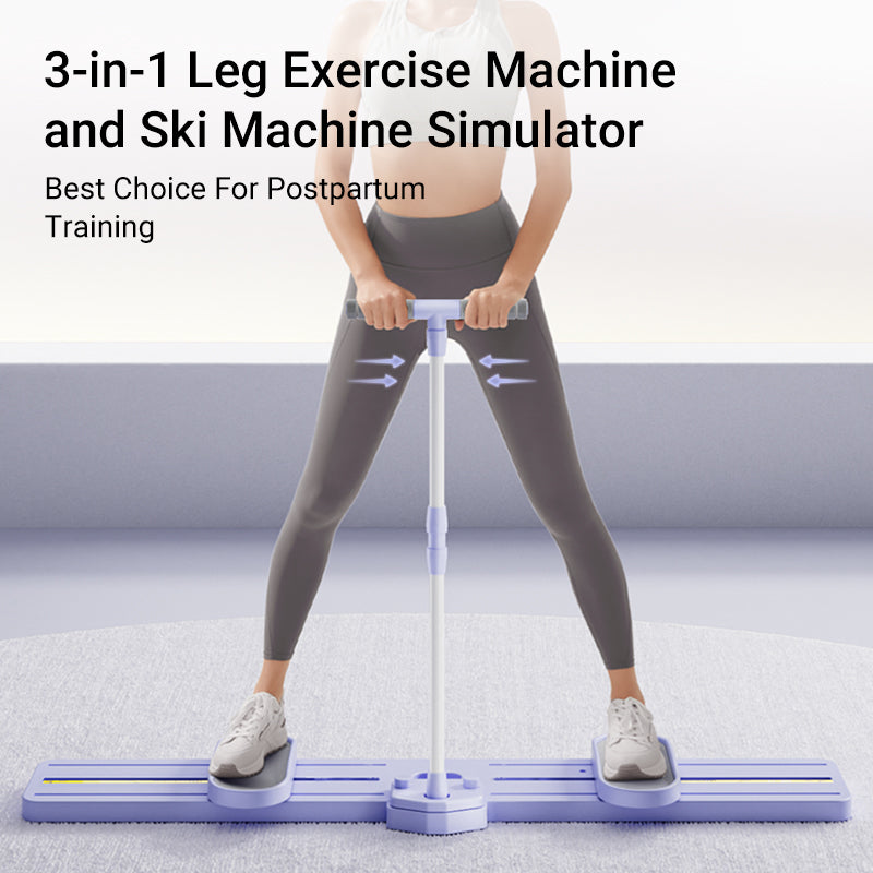 Apus Ski Trainer 3-in-1 Leg Exercise Machine Foldable & Portable Pelvic Muscle Hip Trainer