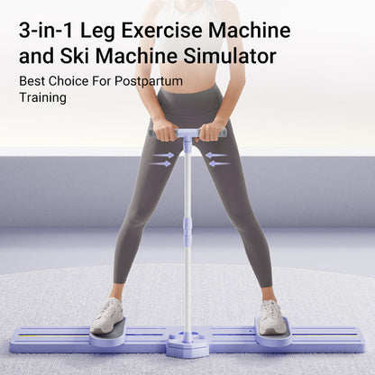 Apus Ski Trainer 3-in-1 Leg Exercise Machine Foldable & Portable Pelvic Muscle Hip Trainer