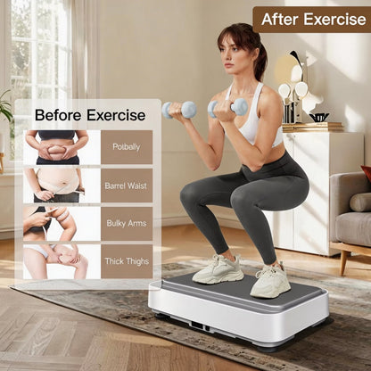 Apus V30 Vibration Plate Exercise Machine with Resistance Bands