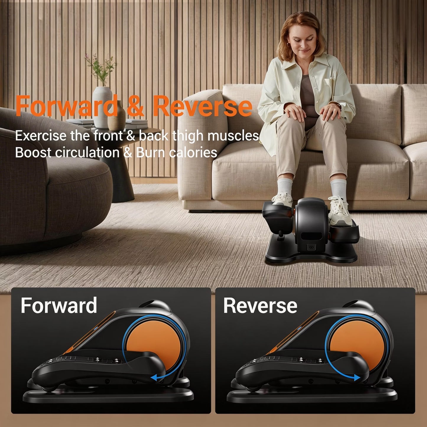 Apus U5 Under Desk Elliptical Trainer