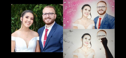 Handmade Custom Portrait Sand Art Video