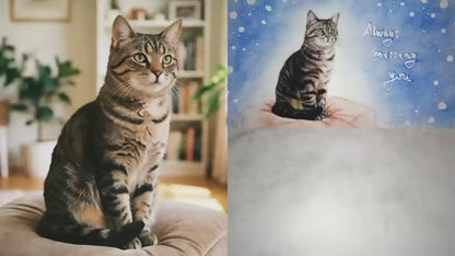 Handmade Custom Pet Portrait Sand Art Video