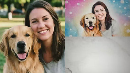Handmade Custom Pet Portrait Sand Art Video