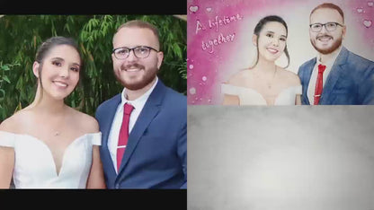 Handmade Custom Portrait Sand Art Video