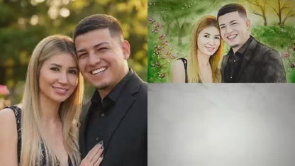 Handmade Custom Portrait Sand Art Video